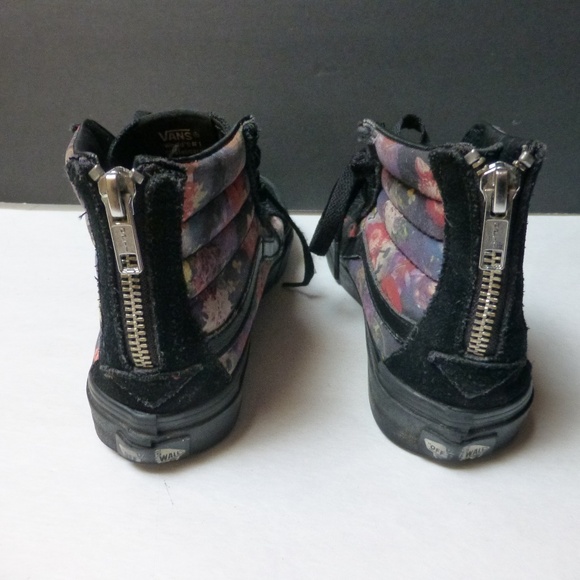 VAN'S OFF THE WALL FLORAL RIBBED ZIPPERED … - Picture 3 of 5